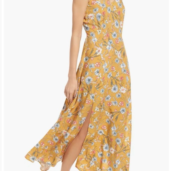 Love, Fire Floral Maxi Dress, Yellow Size Medium - Picture 2 of 9
